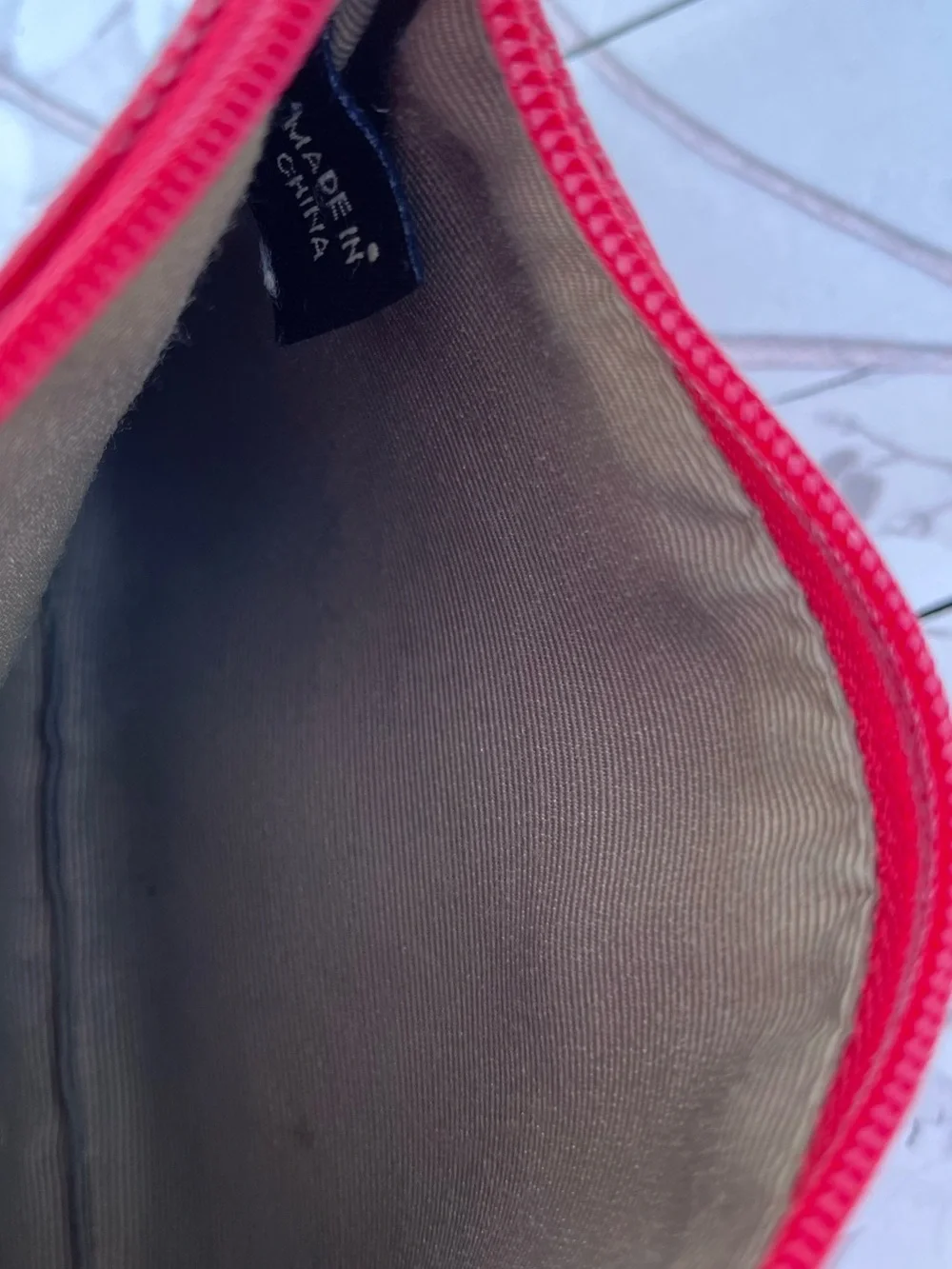 Coach Red Signature Canvas Wristlet
